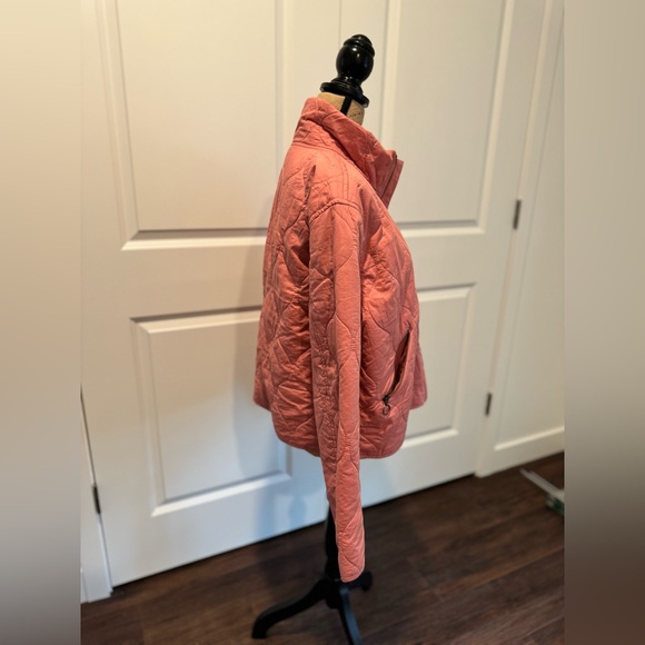 🍀Lucky Brand 🍀 Quilted Jacket only used once.  A beautiful muted pink - Picture 4 of 8